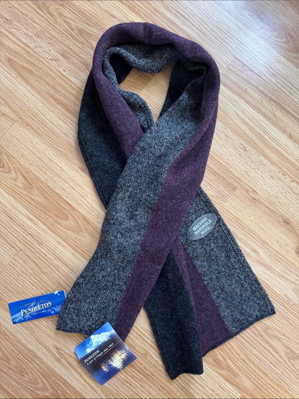 Pendleton 100% Shetland Wool Blend Scarf 🔅